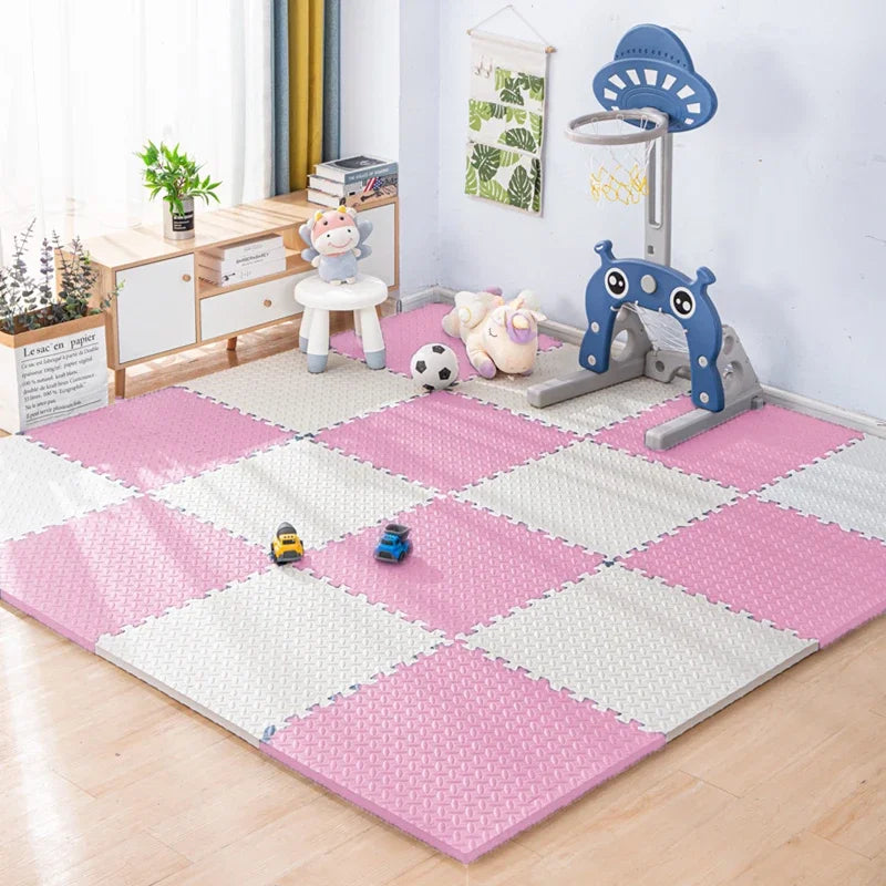 Tapis Puzzle - 30x30cm - M3 - Blanc Rose