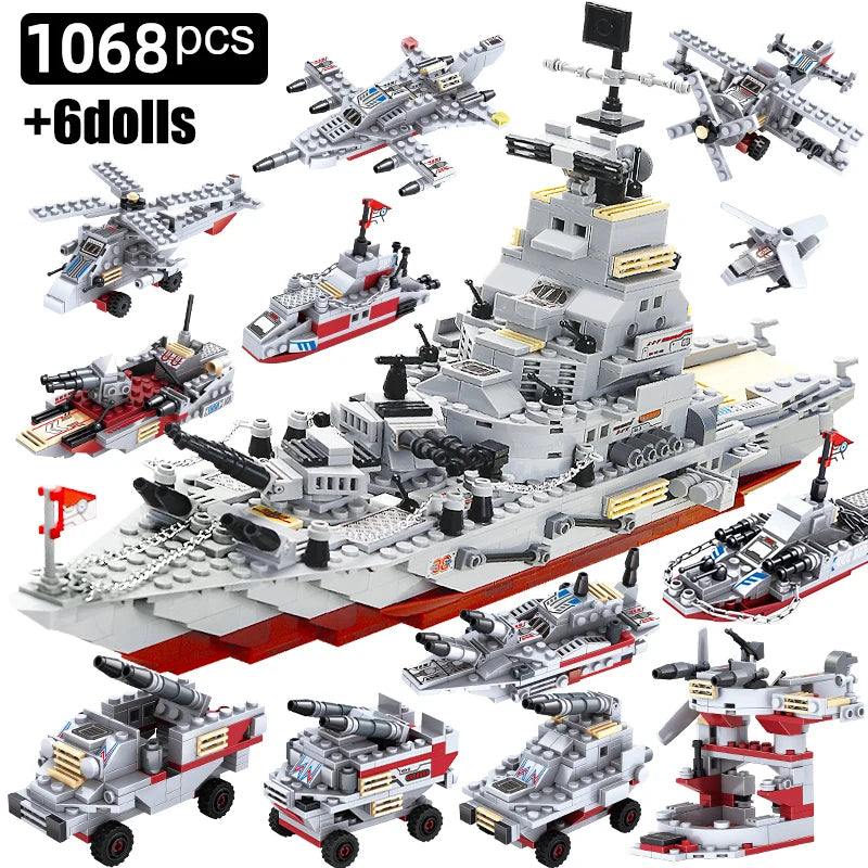 Jeu de construction - Navire de guerre