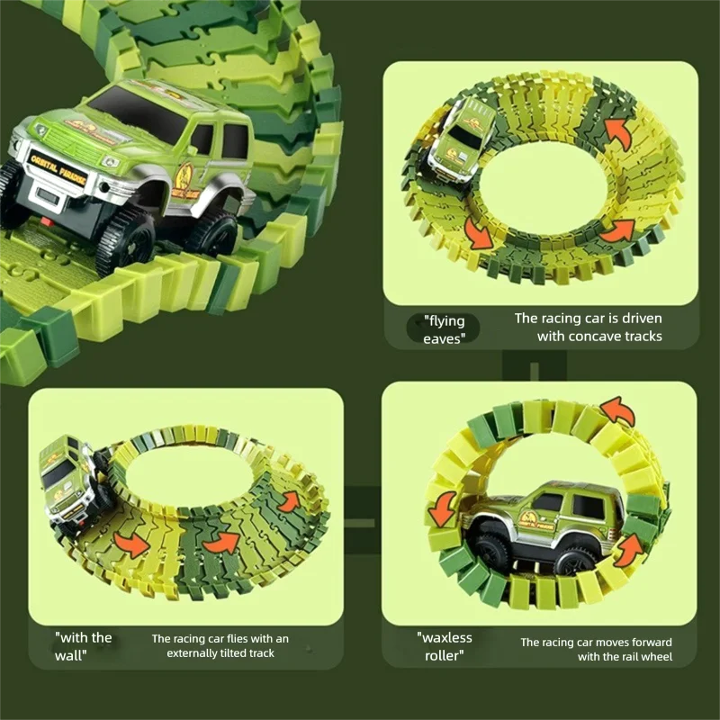 Circuit voiture Dinosaur - 240 Pièces