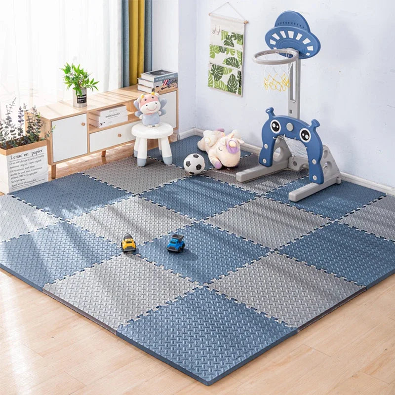 Tapis Puzzle - 30x30cm - M3 - Gris Cyan