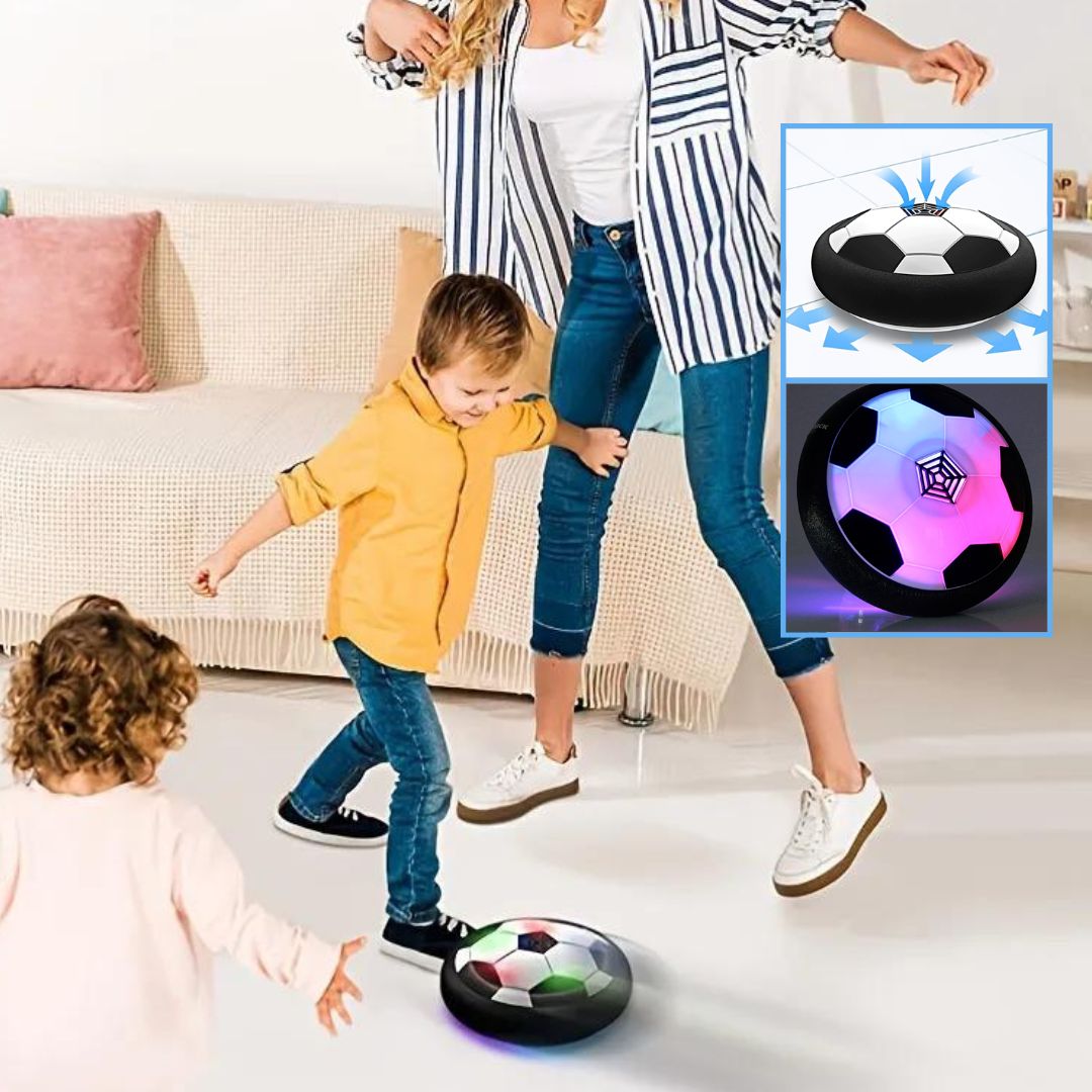 FlotBall™ - Trois (3) Ballons de football flottants avec lumière LED et Musique pour Parents-Enfants
