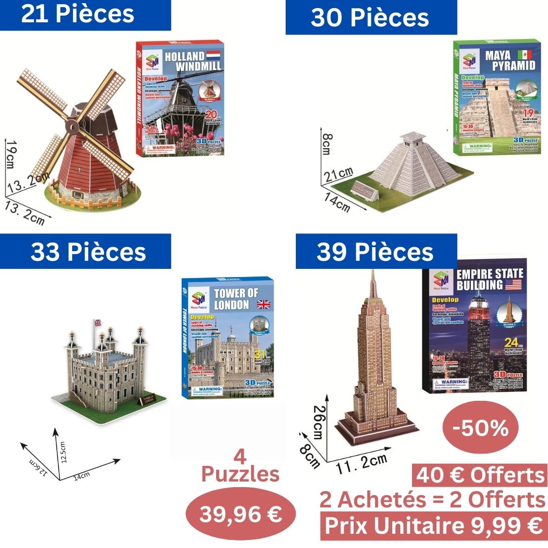 puzzle-3d-promotion-tour-de-londres-pyramide-maya-moulin-pays-bas-empire-state-building-1