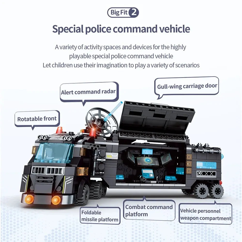 Jeu de construction - Camion de Police