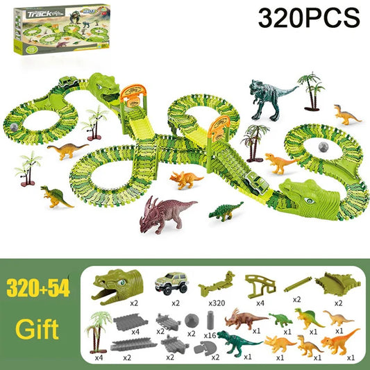 Circuit voiture Dinosaur - 320 Pièces
