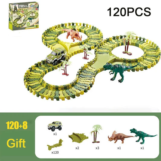 Circuit voiture Dinosaur - 120 Pièces