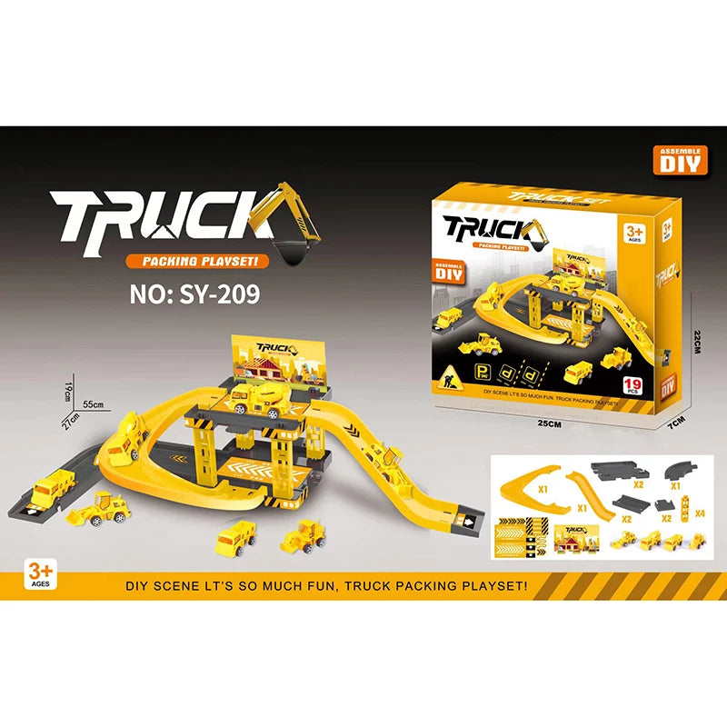 Circuit Voiture Enfant - Parking Bleu