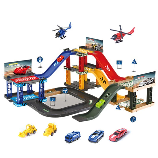 Circuit Voiture Enfant - Parking Jaune