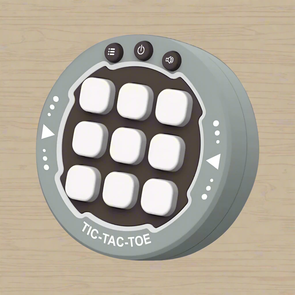 jeu morpion tic tac toe - jeu - electronique - gris