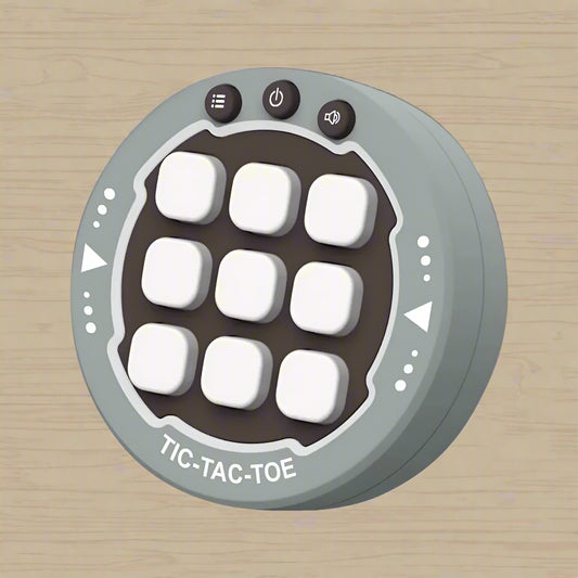 jeu morpion tic tac toe - jeu - electronique - gris