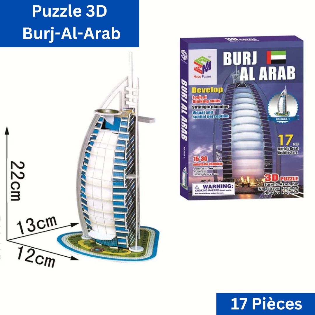 puzzle-3d-burj-al-arab-papier-17-pieces