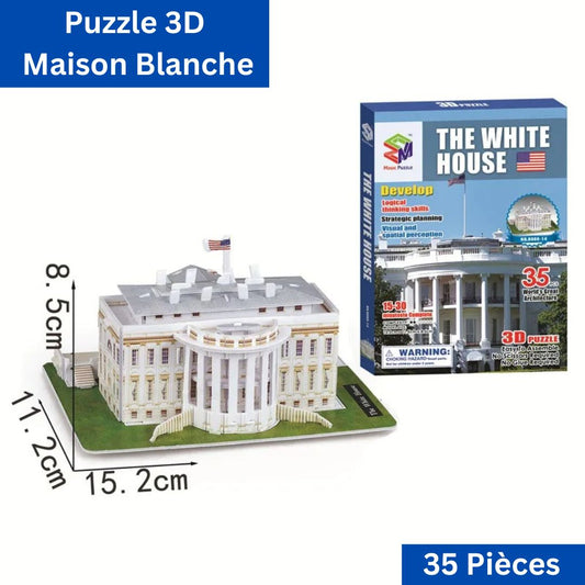 puzzle-3d-maison-blanche-35-pieces