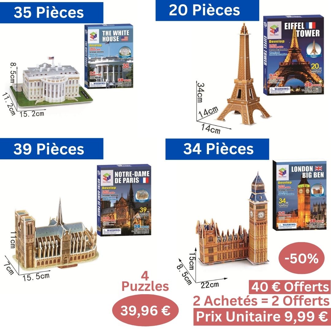 puzzle-3d-promotion-tour-eiffel-big-ben-maison-blanche-notre-dame-de-paris_2